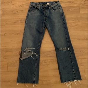 levi’s 501 medium/dark wash jeans
